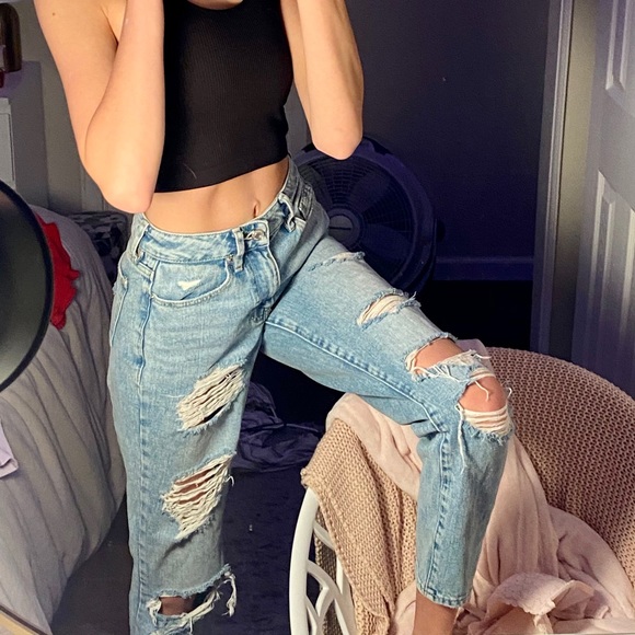 PacSun Denim - Pacsun Distressed Mom Jeans